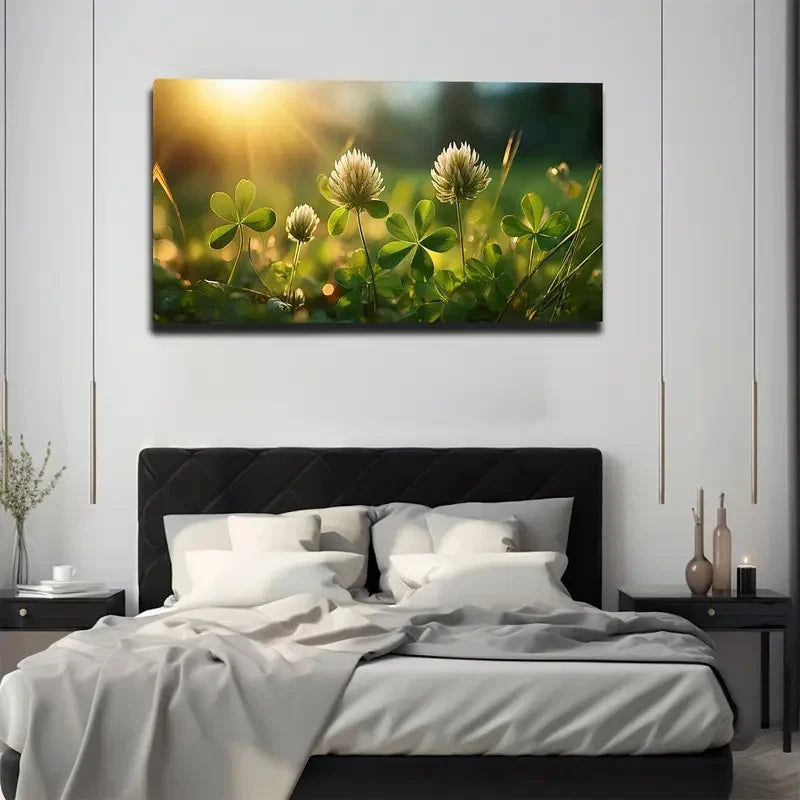 Beautiful Wildflowers Wall Art Canvas Office Home Room Framed 120x60cm