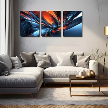 3pcs Abstract Gorgeous Pattern Wall Art Set Wall Art Canvas Unframed - High Quality Print 100% Australian Made Wall Canvas - Bella Home Decor
