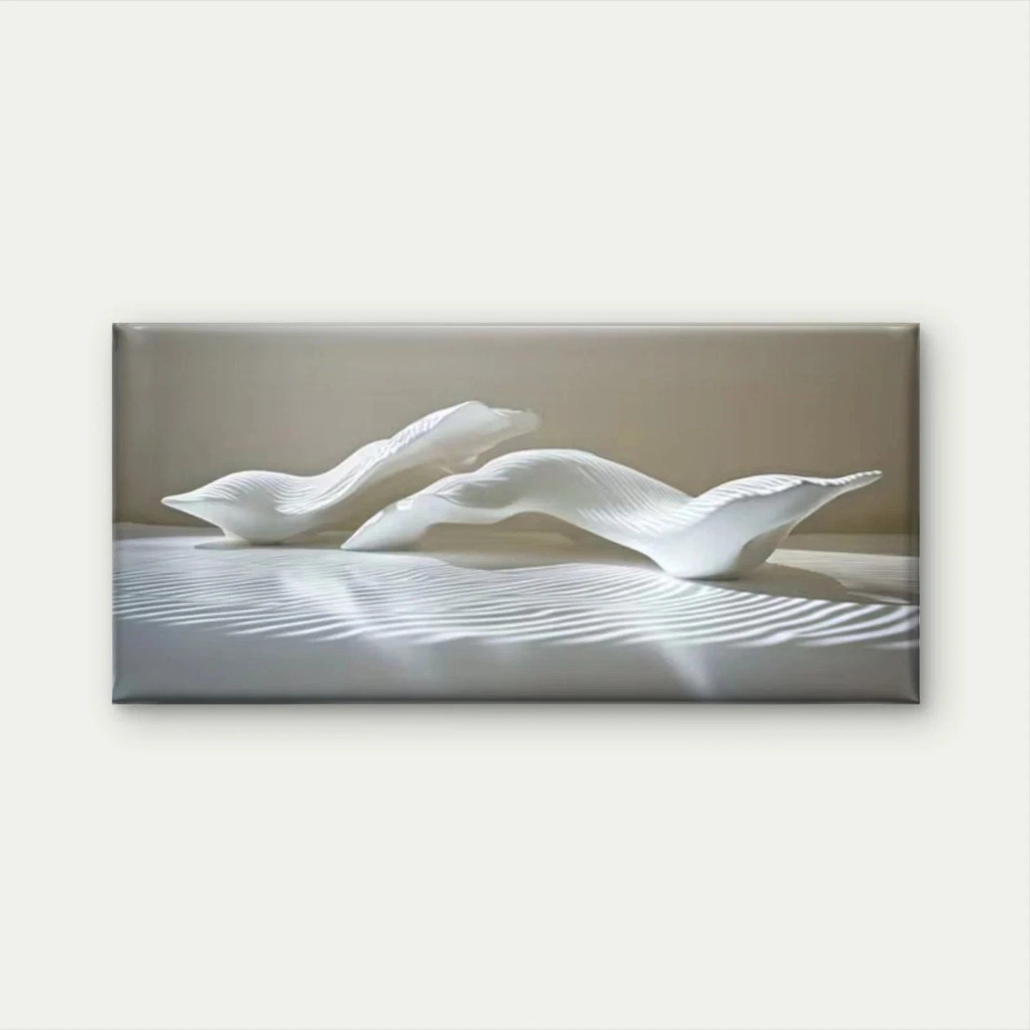 Tranquility White Clouds Wall Art Canvas Office Home Room Framed 120x60cm