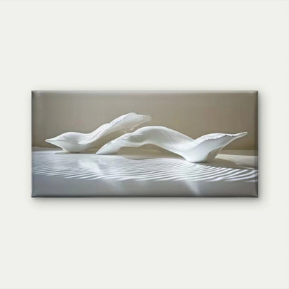 Tranquility White Clouds Wall Art Canvas Office Home Room Framed 120x60cm
