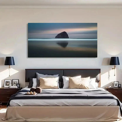Big Rock & Water Scenery Wall Art Canvas Office Home Room Framed 120x60cm