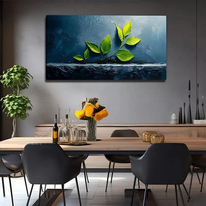 Leaves Symbolizing Life Modern Wall Art Canvas Office Home Room Framed 120x60cm
