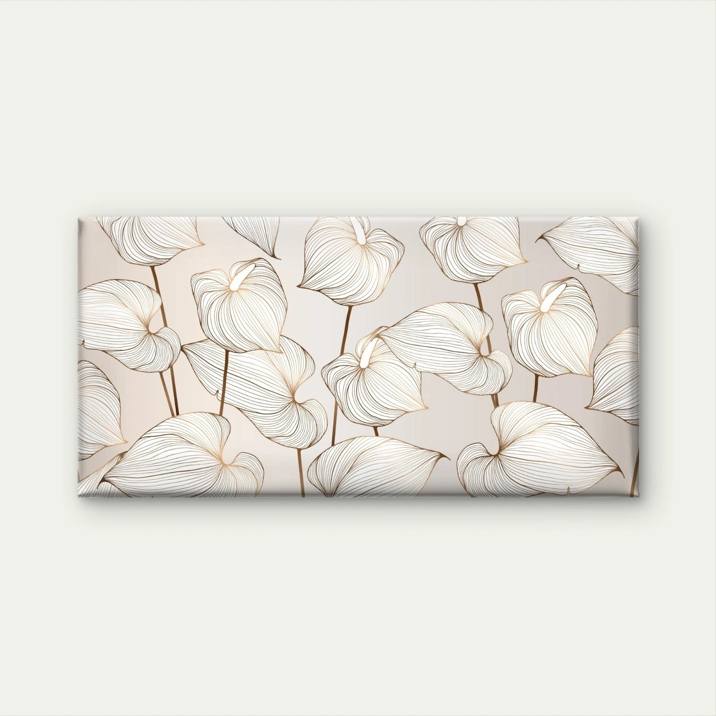 Floral Vector Background Design Wall Art Canvas Office Home Room Framed 120x60cm - Bella Home Decor
