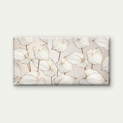 Floral Vector Background Design Wall Art Canvas Office Home Room Framed 120x60cm - Bella Home Decor