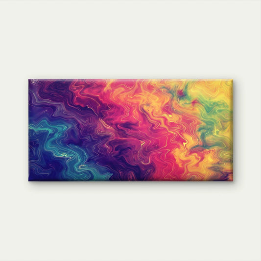Line Art With Colorful Patterns Wall Art Canvas Office Home Room Framed 120x60cm