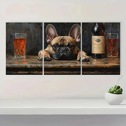 3pcs Happy Hour Fine Art Print Giclee Lisa F Art Metal Print Ready to Hang Art - Bella Home Decor
