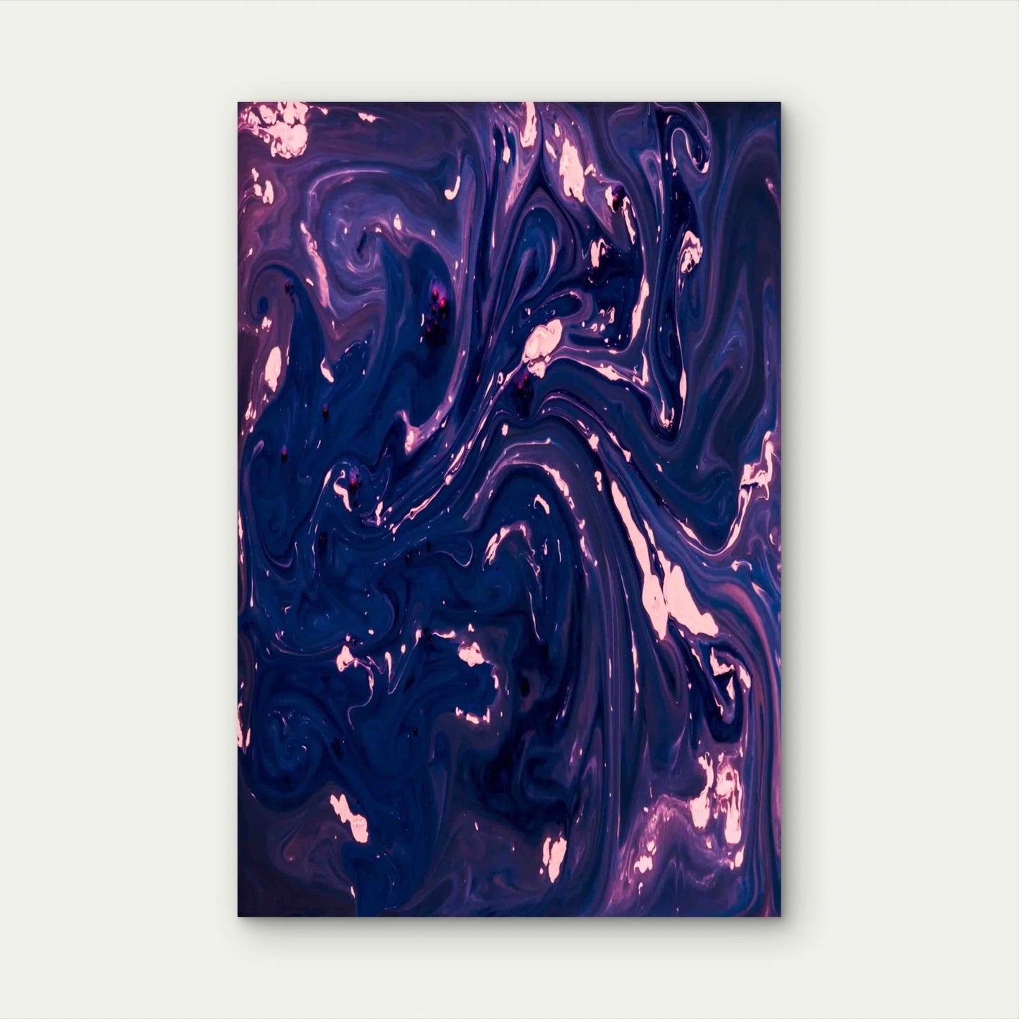 Colorful Marble Effect Background Metal Print Ready to Hang
