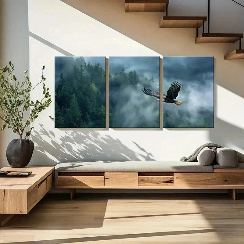 3pcs Coastal Town Landscape Decoration Wall Art Set Canvas Framed 60x90cm - High Quality Print 100% Australian Made Wall Canvas Ready to Hang - Bella Home Decor