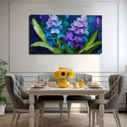 Modern Purple Cockscomb Wall Art Canvas Office Home Room Framed 120x60cm