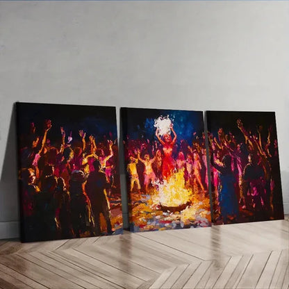 3pcs Luxurious, Opera Performance Wall Art Set Canvas Unframed - High Quality Print 100% Australian Made Wall Canvas
