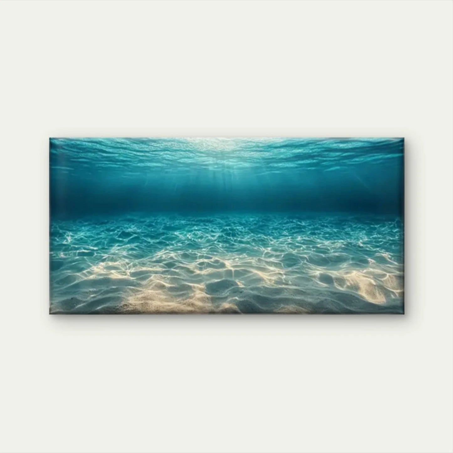 Sun Shining Underwater Wall Art Canvas Office Home Room Framed 120x60cm