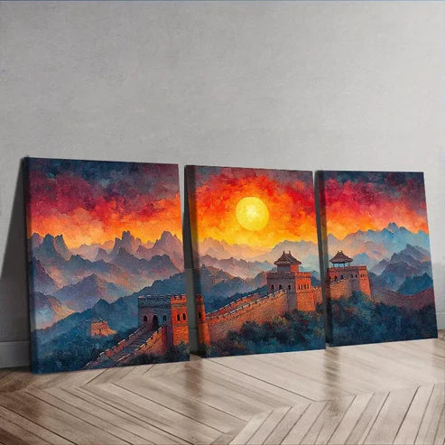 3pcs Deco Modern Contemporary Wrapped Wall Art Set Canvas Unframed - High Quality Print 100% Australian Made Wall Canvas - Bella Home Decor