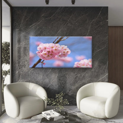 Blossom Tree Nature Background Wall Art Canvas Office Home Room Framed 120x60cm