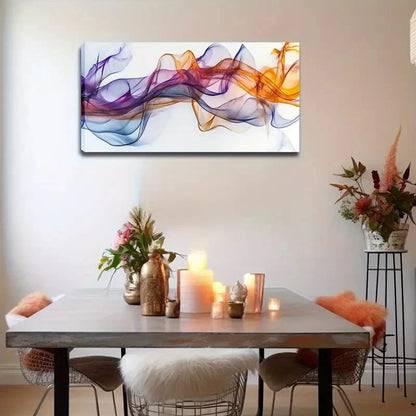 Translucent Ribbon Design Wall Art Canvas Office Home Room Framed 120x60cm