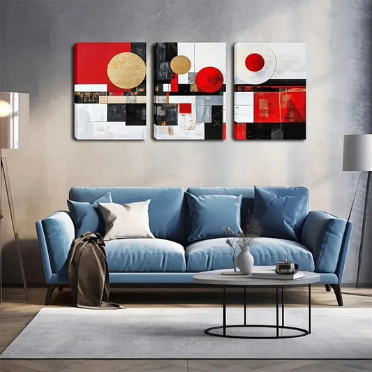 3pcs Triple Frame Creative Wall Art Set Canvas Framed 50x70cm - High Quality Print 100% Australian Made Wall Canvas Ready to Hang