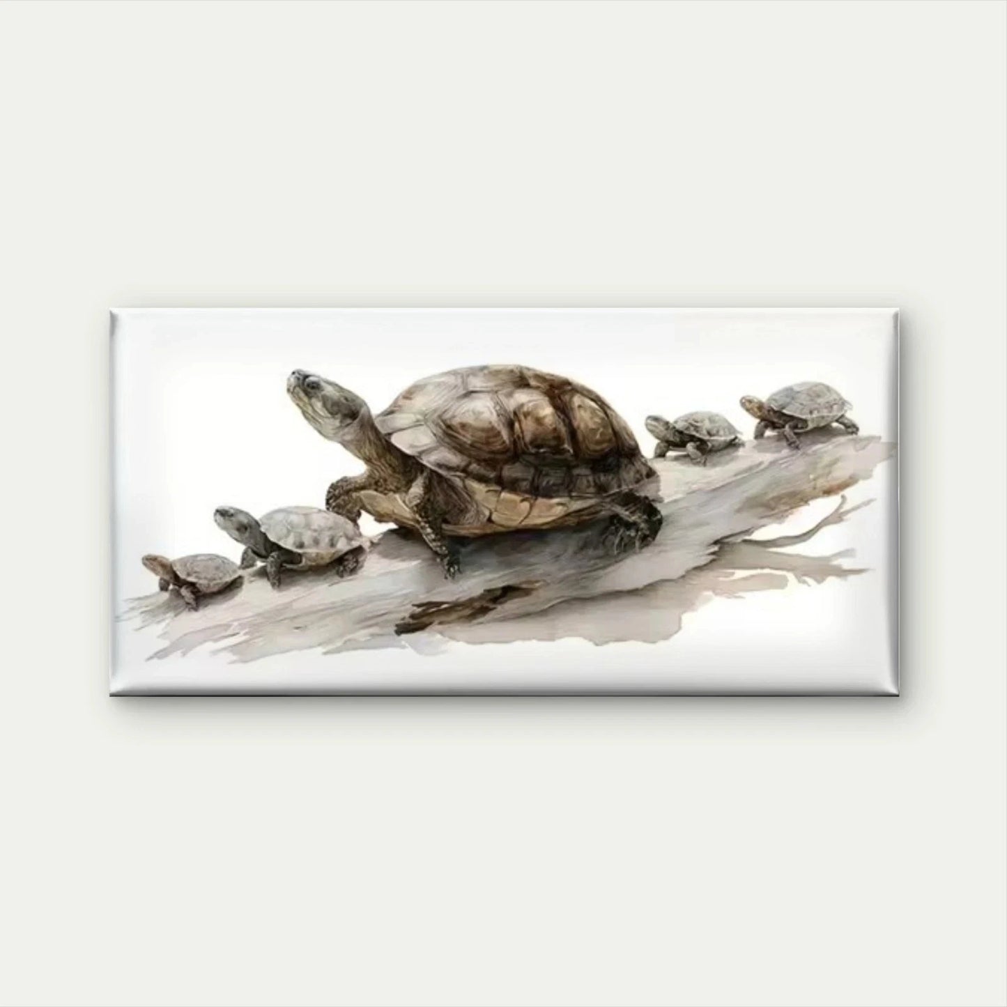 Charming Turtle Wall Art Canvas Office Home Room Framed 120x60cm