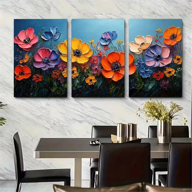 3pcs Tropical Paradise White Sandy Beach Metal Print Ready to Hang Art