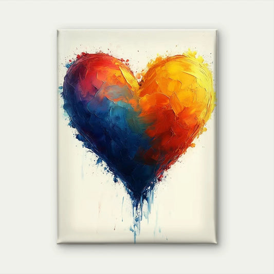 Cottagecore Heart Vintage Love Decor Metal Print Ready to Hang 60x90cm Metal Print Ready to Hang