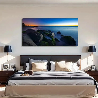Seaside Landscape Deco Wall Art Canvas Office Home Room Framed 120x60cm