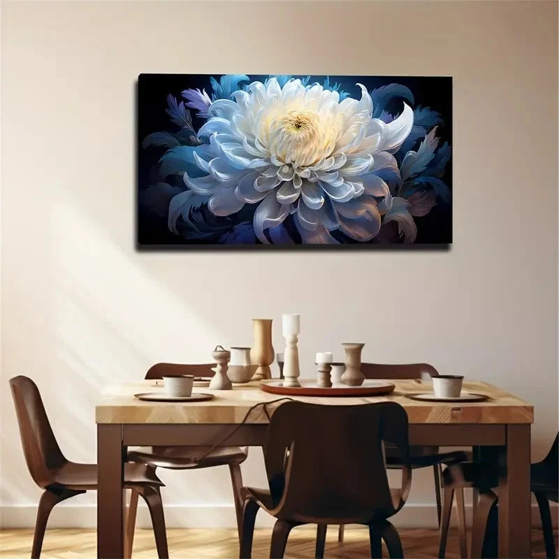 Rich Texture Of White Wall Art Canvas Office Home Room Framed 120x60cm