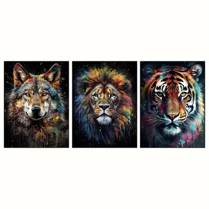 3pcs Wildlife Canvas Wall Art Canvas Unframed - High Quality Print 100% Australian Made Wall Canvas