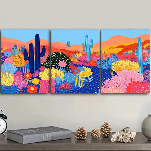 3pcs Mushroom garden Wall Art Set Canvas Unframed - High Quality Print 100% Australian Made Wall Canvas