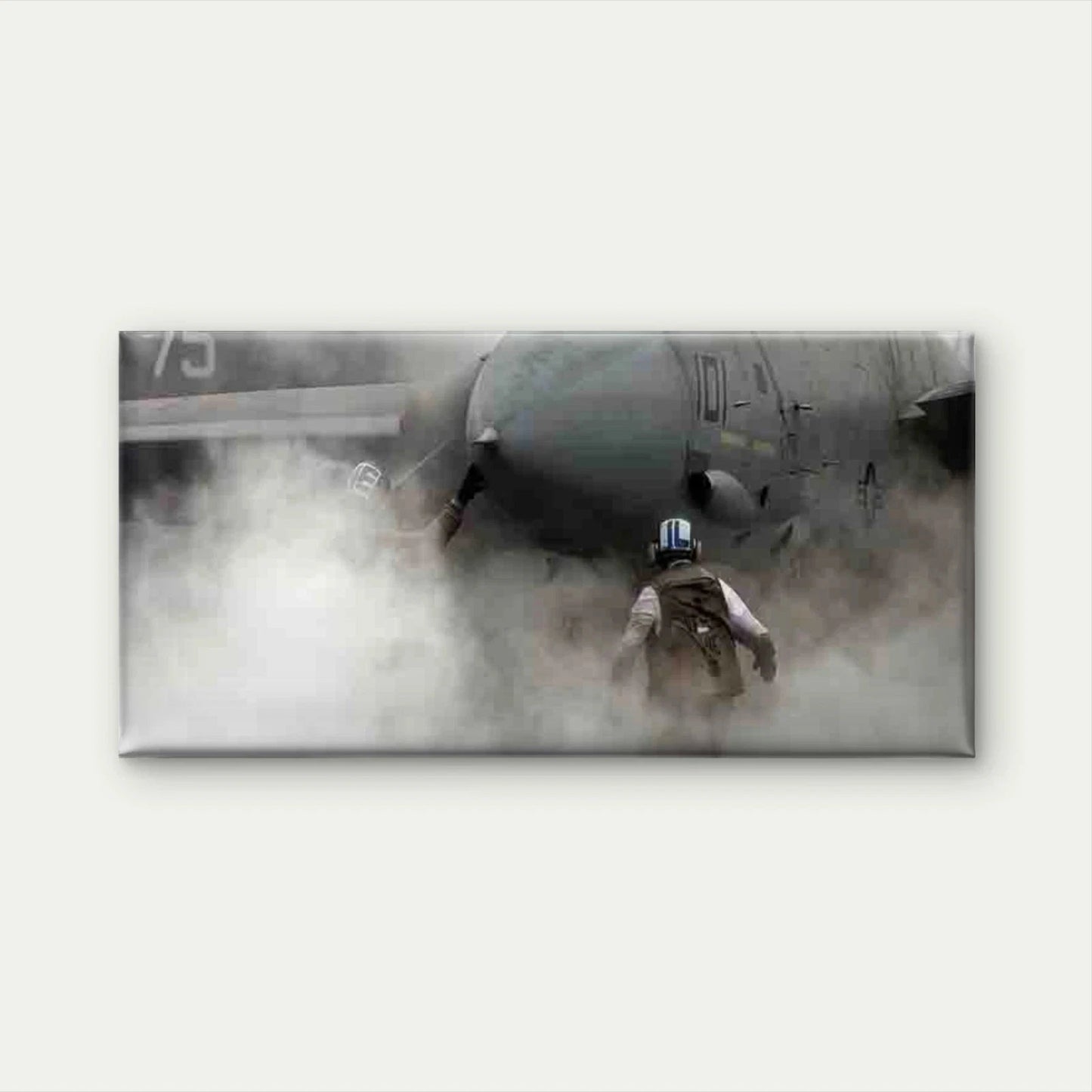Military Jet Aircraft Wall Art Canvas Office Home Room Framed 120x60cm