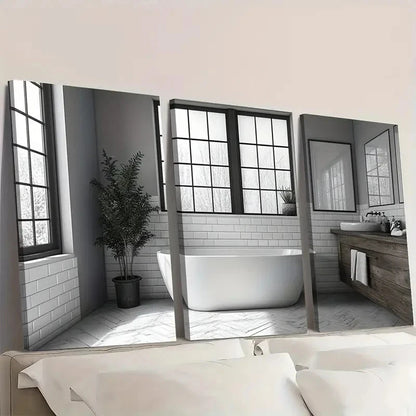 3pcs Bathroom Decor And Accessories I  Wall Art Set Canvas Framed 40x60cm - High Quality Print 100% Australian Made Wall Canvas Ready to Hang - Bella Home Decor