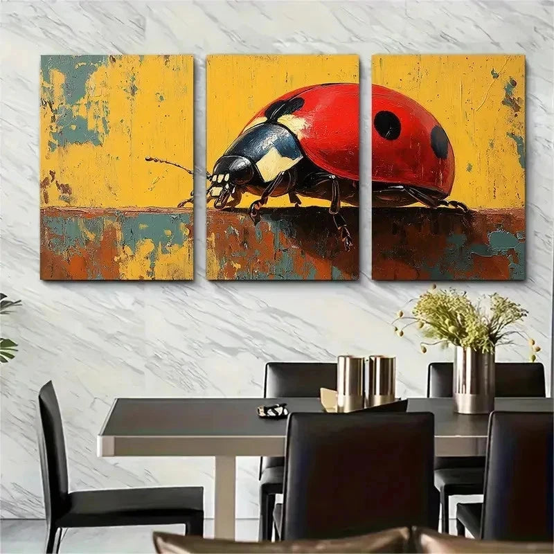 3pcs Decor Animals Artwork Rustic Perfect Wall Art Set Canvas Framed 50x70cm - High Quality Print 100% Australian Made Wall Canvas Ready to Hang - Bella Home Decor
