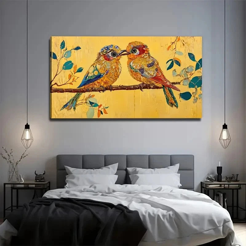 Mural Artistic Painting Bring Wall Art Canvas Office Home Room Framed 120x60cm