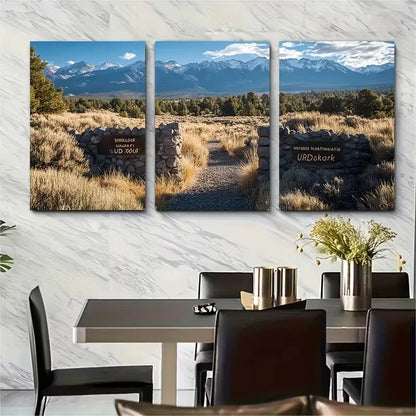 3pcs Sierra Nevada National Park Metal Print Ready to Hang Art