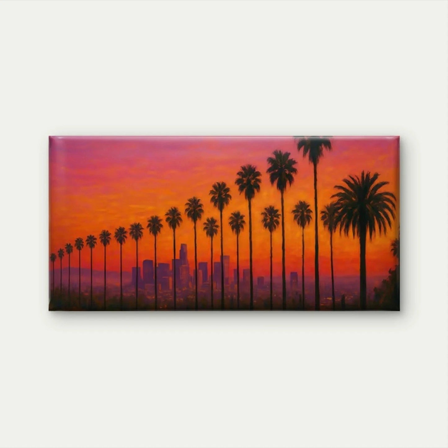 Abstract Beige & Orange Wave Wall Art Canvas Office Home Room Framed 120x60cm