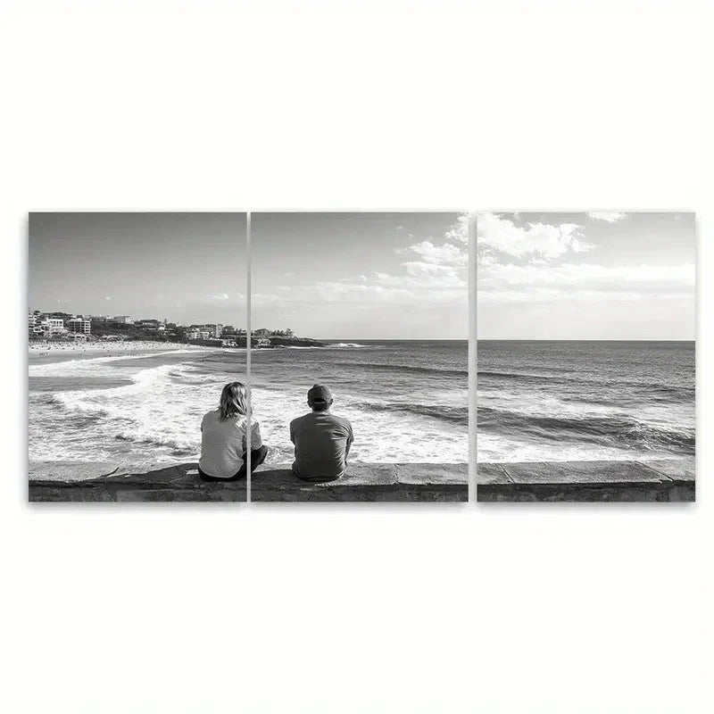 3pcs Coogee Beach Travel Print Australia Metal Print Ready to Hang Art - Bella Home Decor