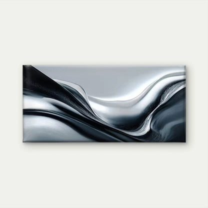 Abstract Monochrome Lines Wall Art Canvas Office Home Room Framed 120x60cm