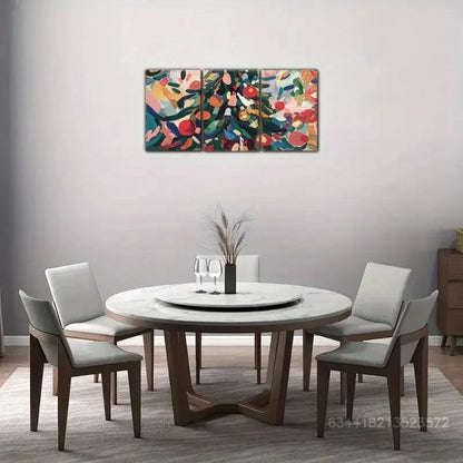 3pcs Abstract Wall Art Posters Colorful Metal Print Ready to Hang Art - Bella Home Decor