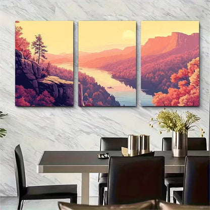 3pcs Arkansas Scenic Landscapes Metal Print Ready to Hang Art - Bella Home Decor