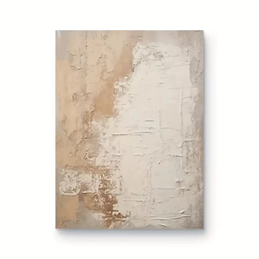 Abstract Oil Painting, Thick Palette Knife 60x90cm Metal Print Ready to Hang