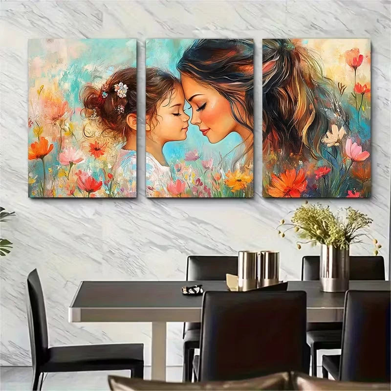3pcs Mom from Daughter Metal Print Ready to Hang Art