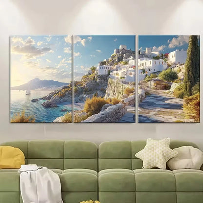 3pcs Naxos Greece Travel Metal Print Ready to Hang Art