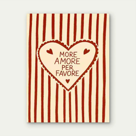 Love Heart Stripes 40x60cm Metal Print Ready to Hang