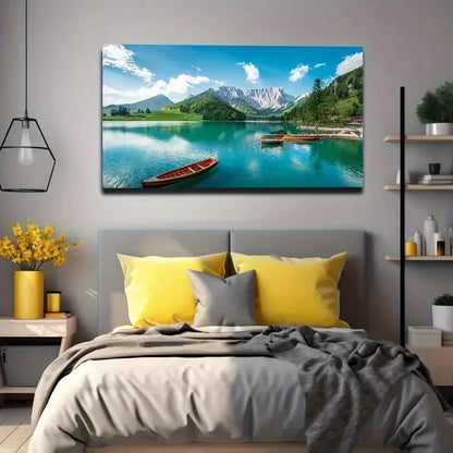 Bringing Good Luck Wall Art Canvas Office Home Room Framed 120x60cm