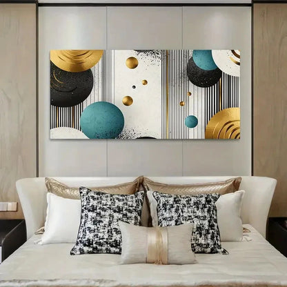 Modern Nordic Abstract Wall Art Canvas Office Home Room Framed 120x60cm