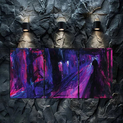 3pcs Hot Blooded Street Dance in The Warehouse Metal Print Ready to Hang Art