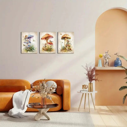 3pcs Butterflies, And a Fairytale Theme Metal Print Ready to Hang Art