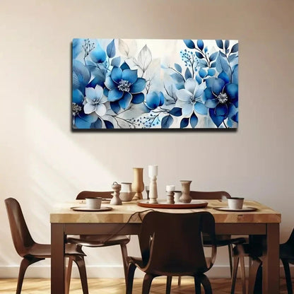 Elegant Blooming Flowers Wall Art Canvas Office Home Room Framed 120x60cm - Bella Home Decor