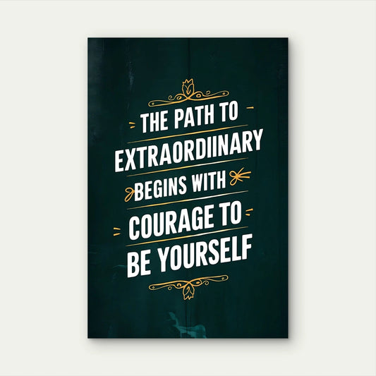 Extraordinary Vintage Quote 5mm thick Plastic Poster Ready to Hang 90x60cm