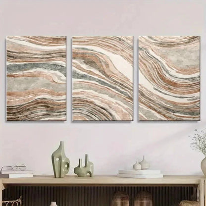 3pcs Modern Abstract Wall Art Print Wall Art Set Canvas Framed 40x60cm - High Quality Print 100% Australian Made Wall Canvas Ready to Hang