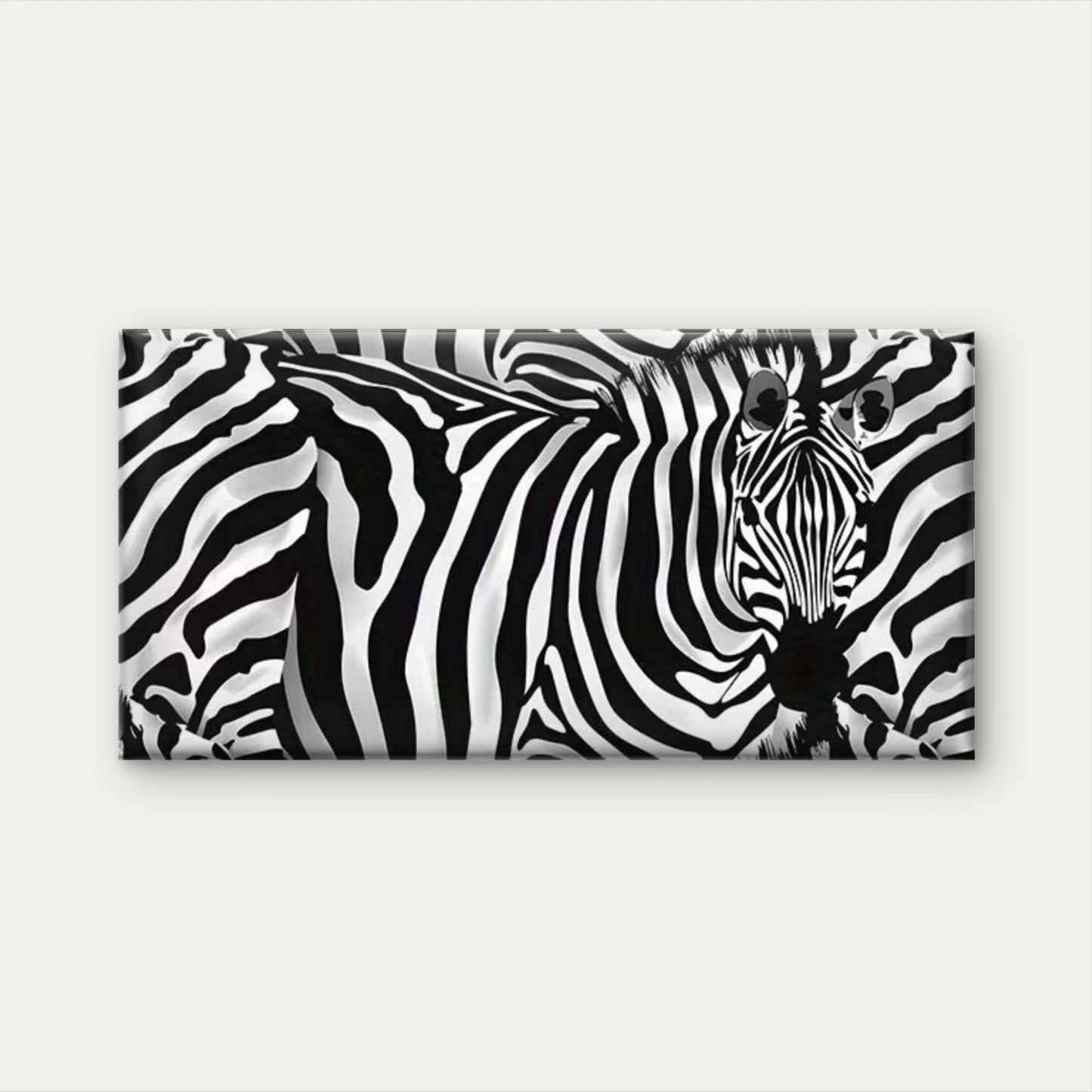 Abstract Zebra Stripes Wall Art Canvas Office Home Room Framed 120x60cm