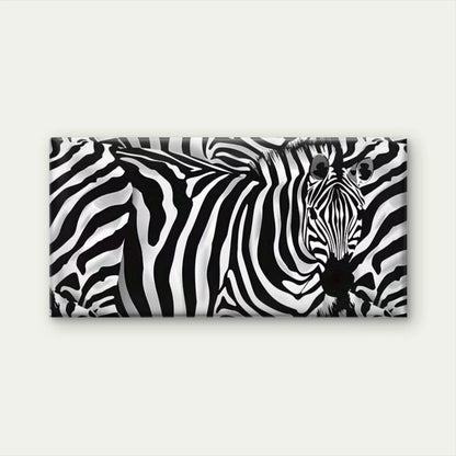 Abstract Zebra Stripes Wall Art Canvas Office Home Room Framed 120x60cm