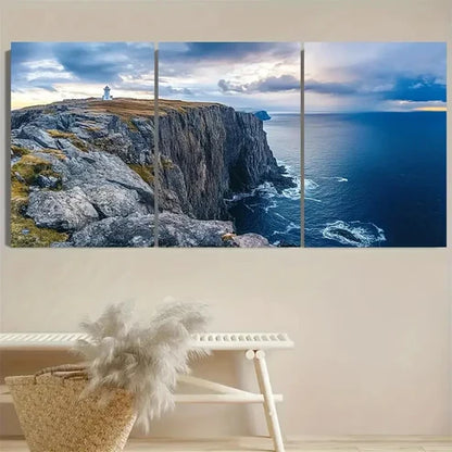 3pcs North Cape Travel Art Wall Art Set Canvas Unframed - High Quality Print 100% Australian Made Wall Canvas